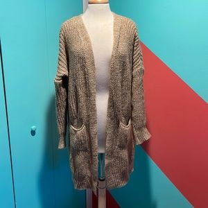Tan cardigan